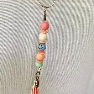 Smiley keychain handmade